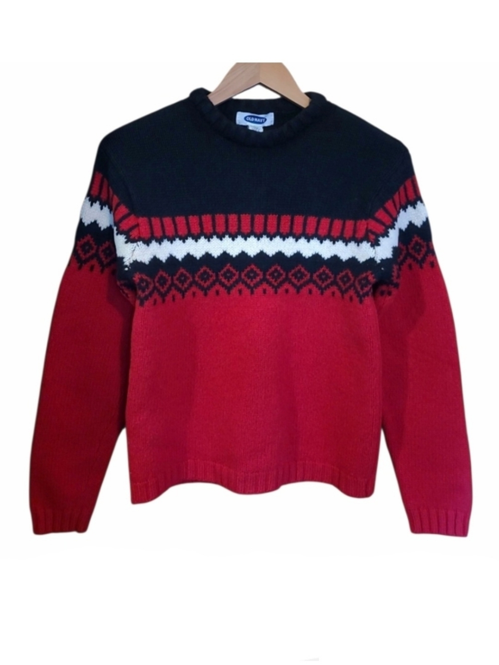 Women's Old Navy 100% Lambswool Fair Isle Sweater! XS
